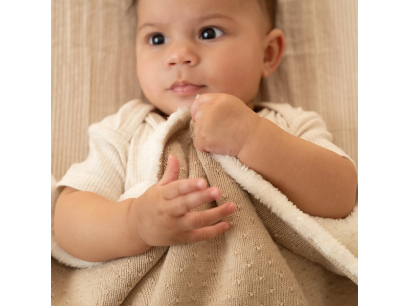 Deka pletená / fleece 70x100 Pure Soft Beige