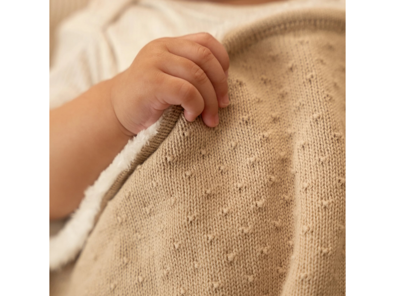 Deka pletená / fleece 70x100 Pure Soft Beige