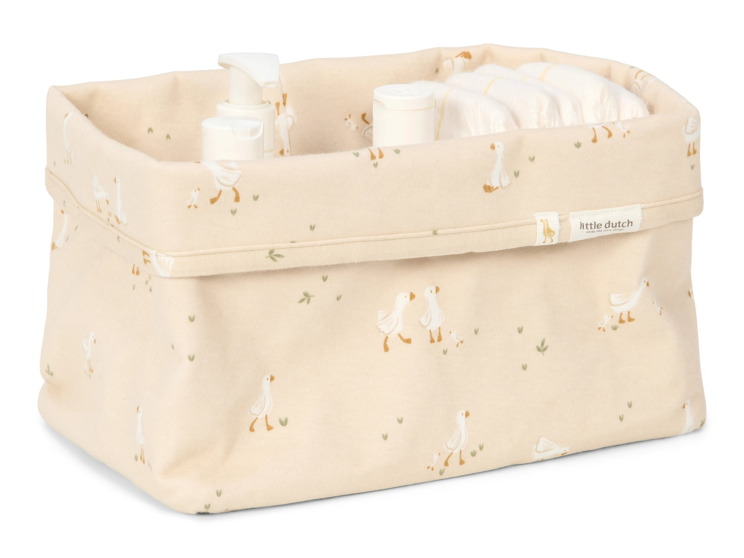 Košík textilní velký Husa