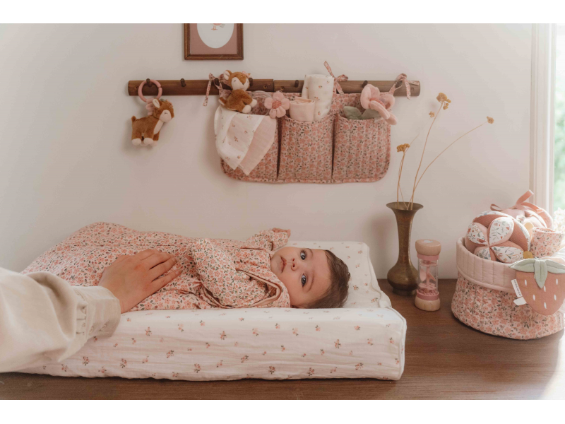 Košík textilní oboustranný malý Fairy Floral