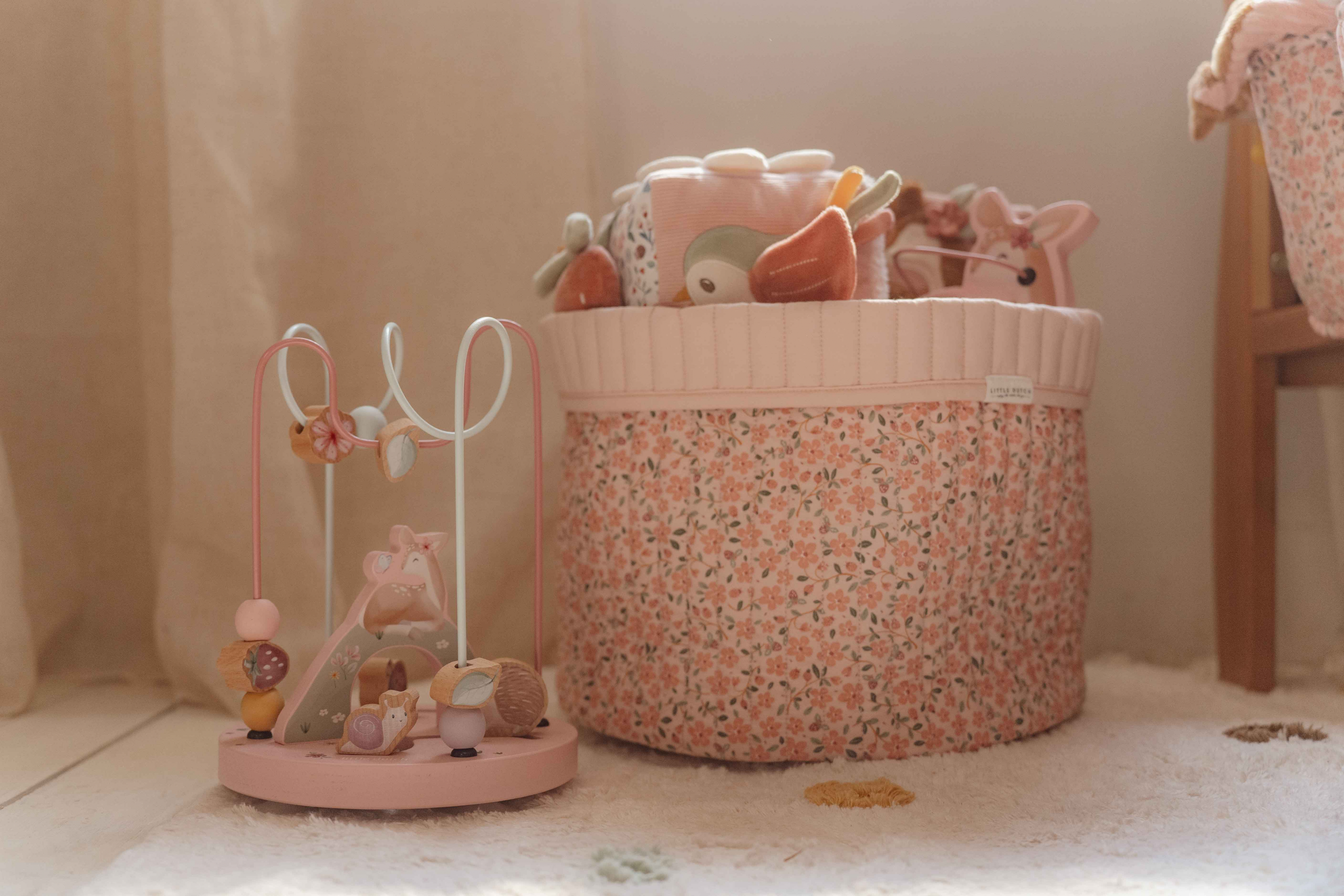 Košík textilní oboustranný velký Fairy Floral