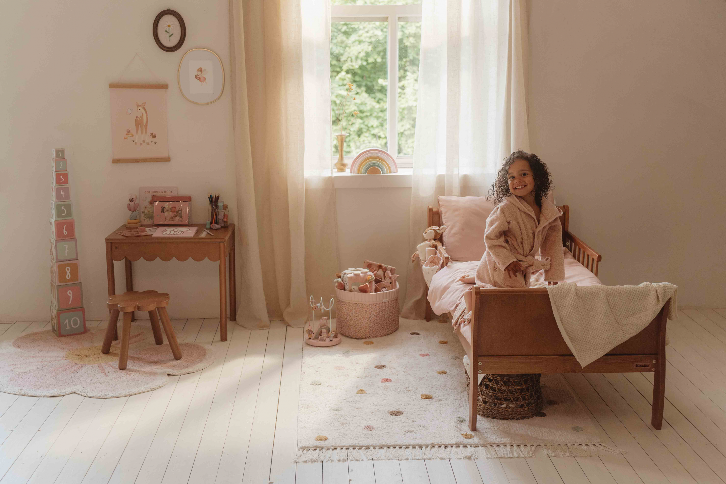 Košík textilní oboustranný velký Fairy Floral