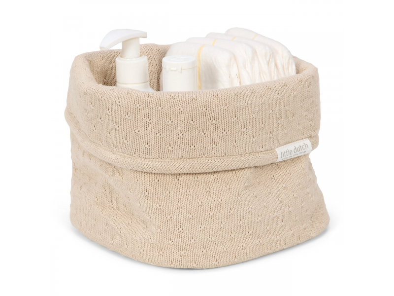 Košík pletený malý Pure Soft Beige