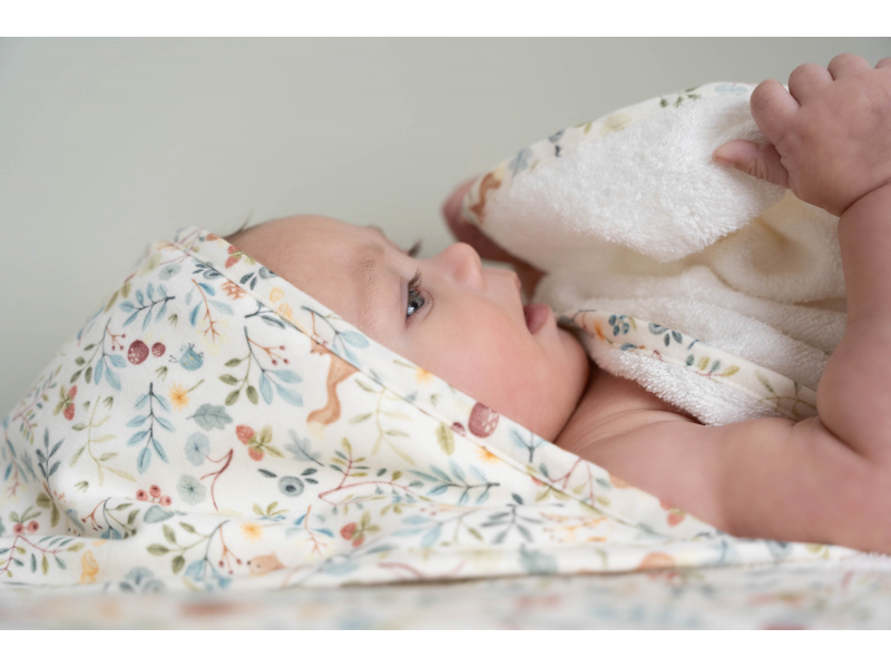 Osuška s kapucí 75x75 cm Forest Wonders