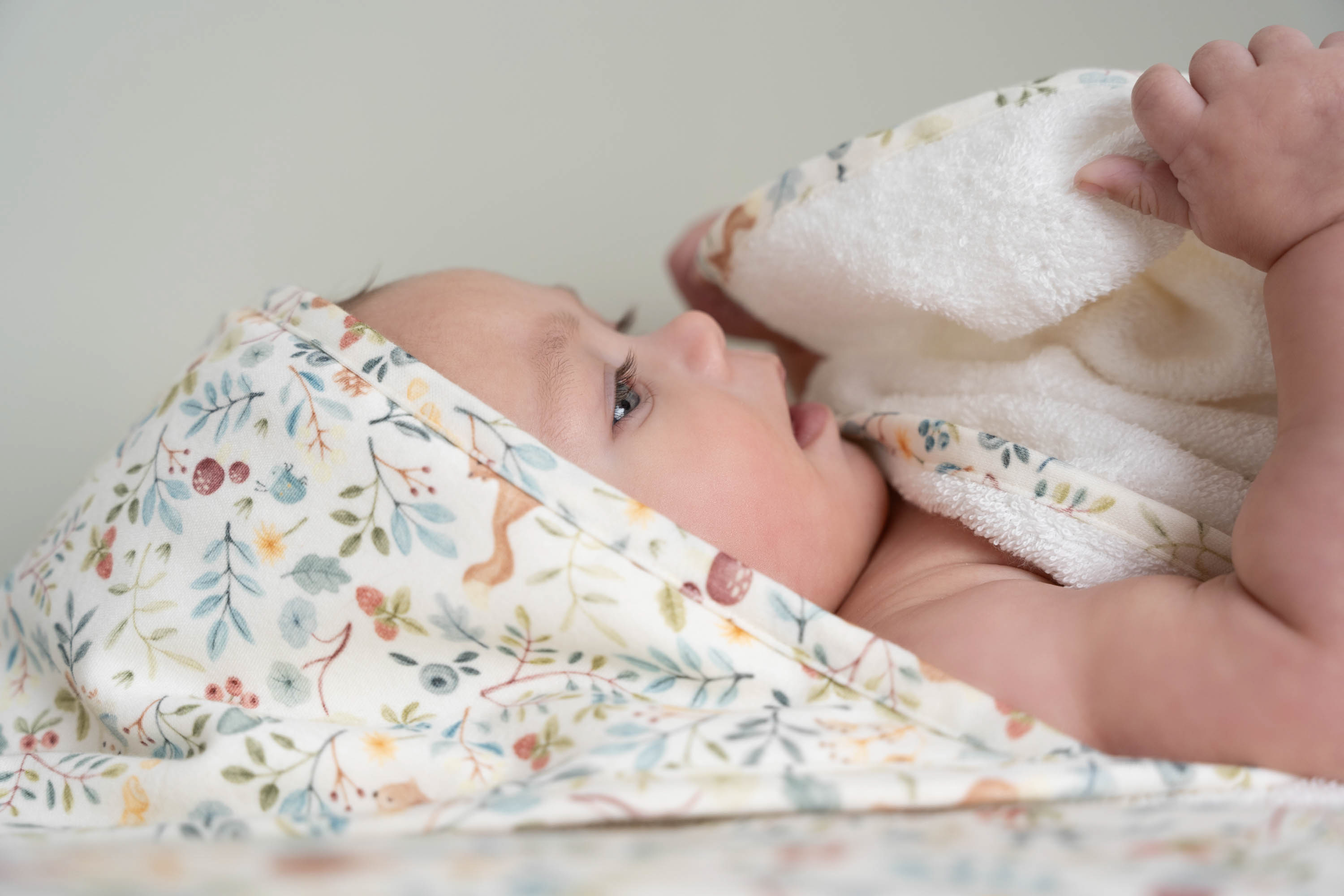 LITTLE DUTCH Osuška s kapucí 75x75 cm Forest Wonders