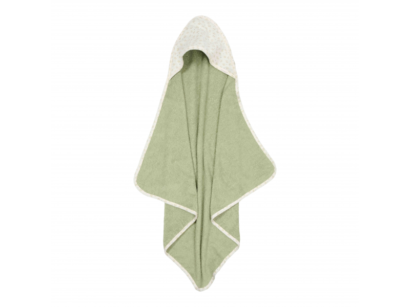 Osuška s kapucí 75x75 cm Blueberry Leaves