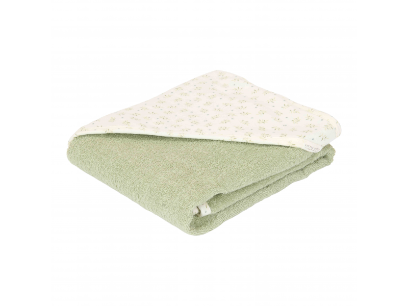 Osuška s kapucí 75x75 cm Blueberry Leaves