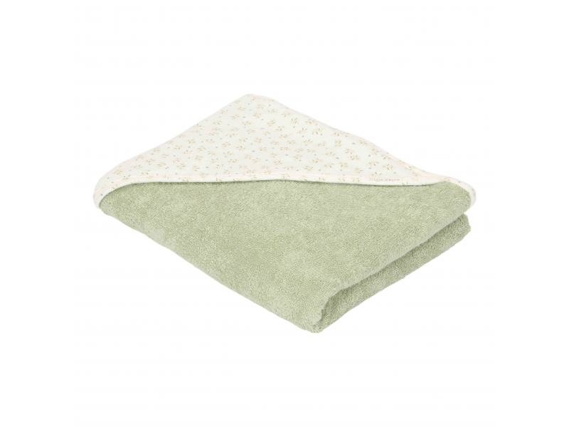 Osuška s kapucí 75x75 cm Blueberry Leaves