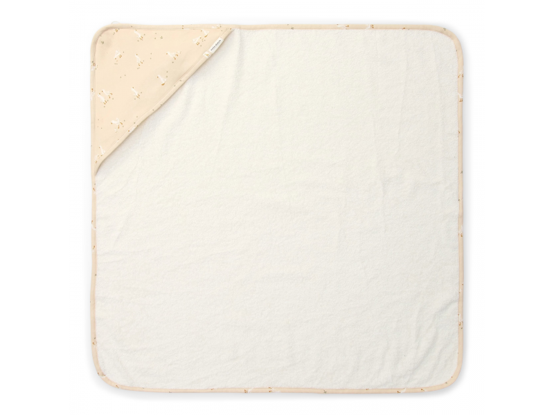 Osuška s kapucí 75x75 cm Husa Newborn Naturals