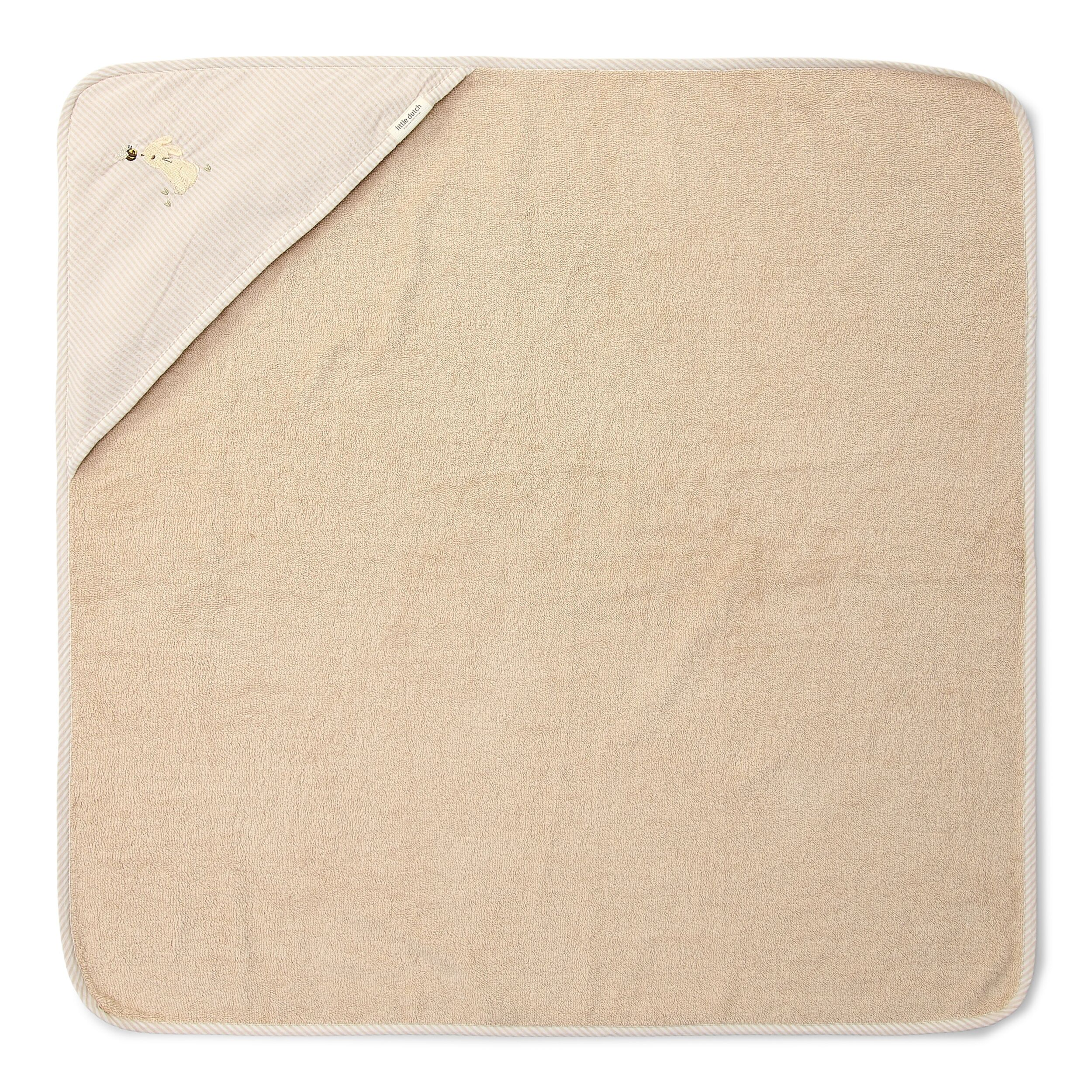 LITTLE DUTCH Osuška s kapucí 75x75 cm Baby Bunny