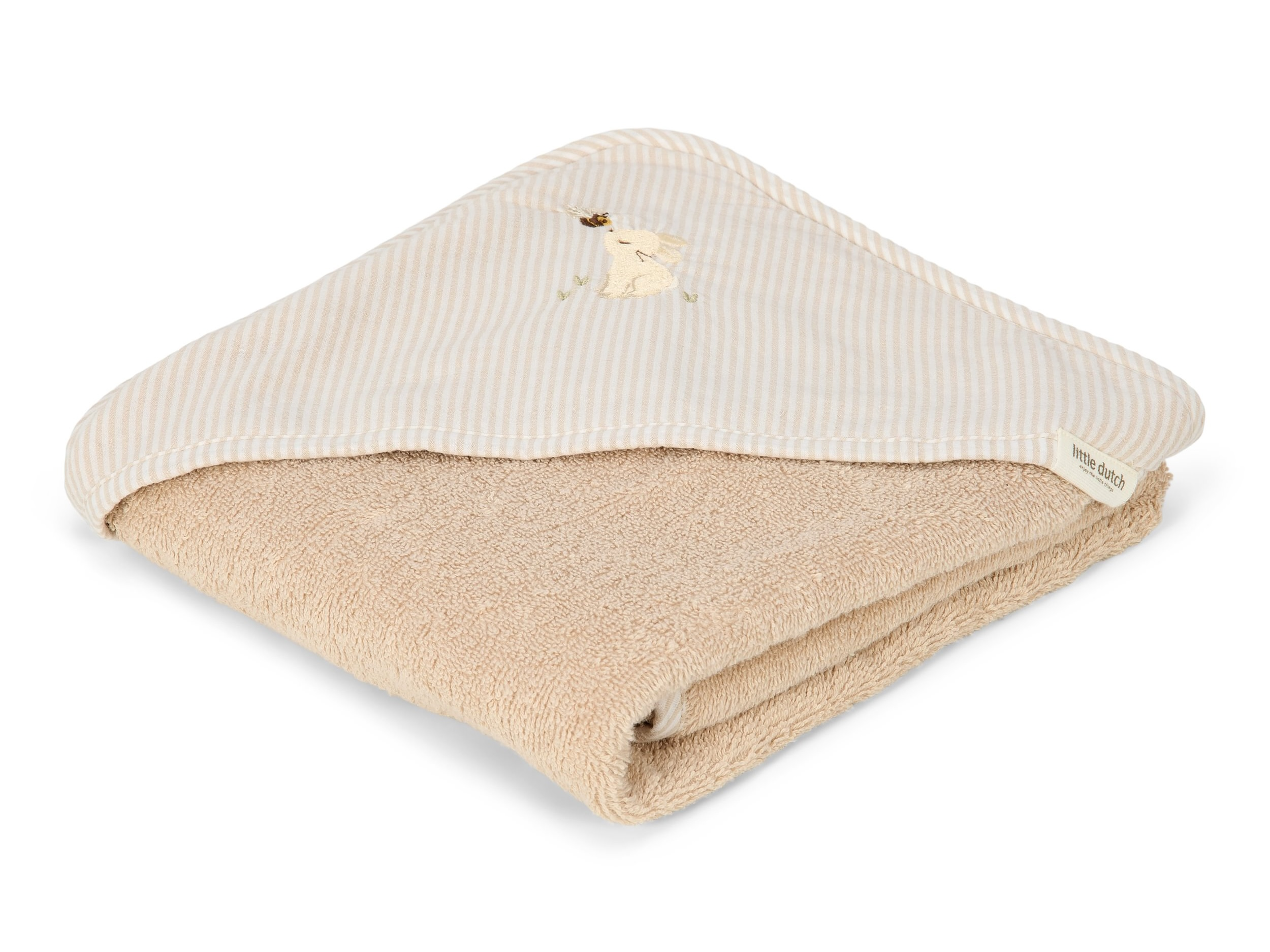 LITTLE DUTCH Osuška s kapucí 75x75 cm Baby Bunny