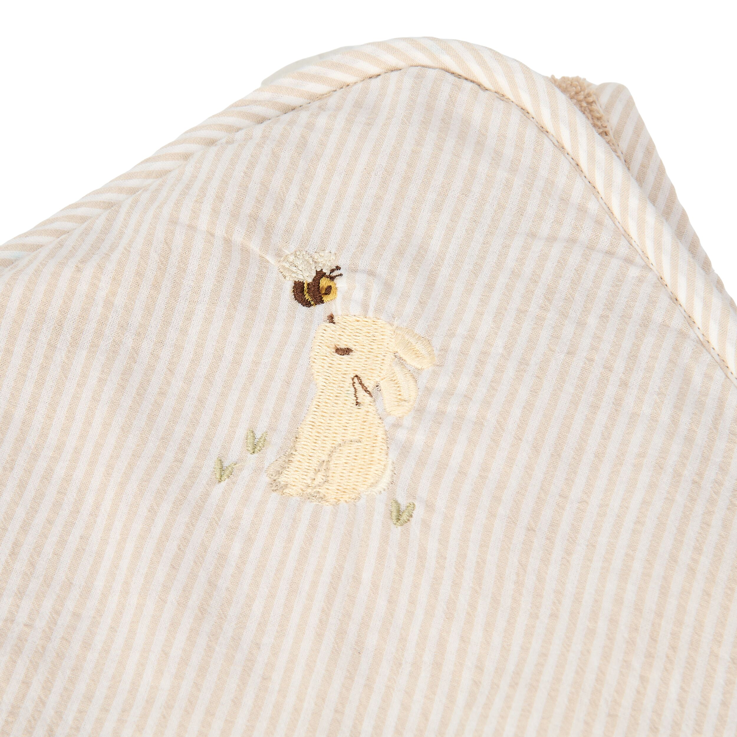 LITTLE DUTCH Osuška s kapucí 75x75 cm Baby Bunny