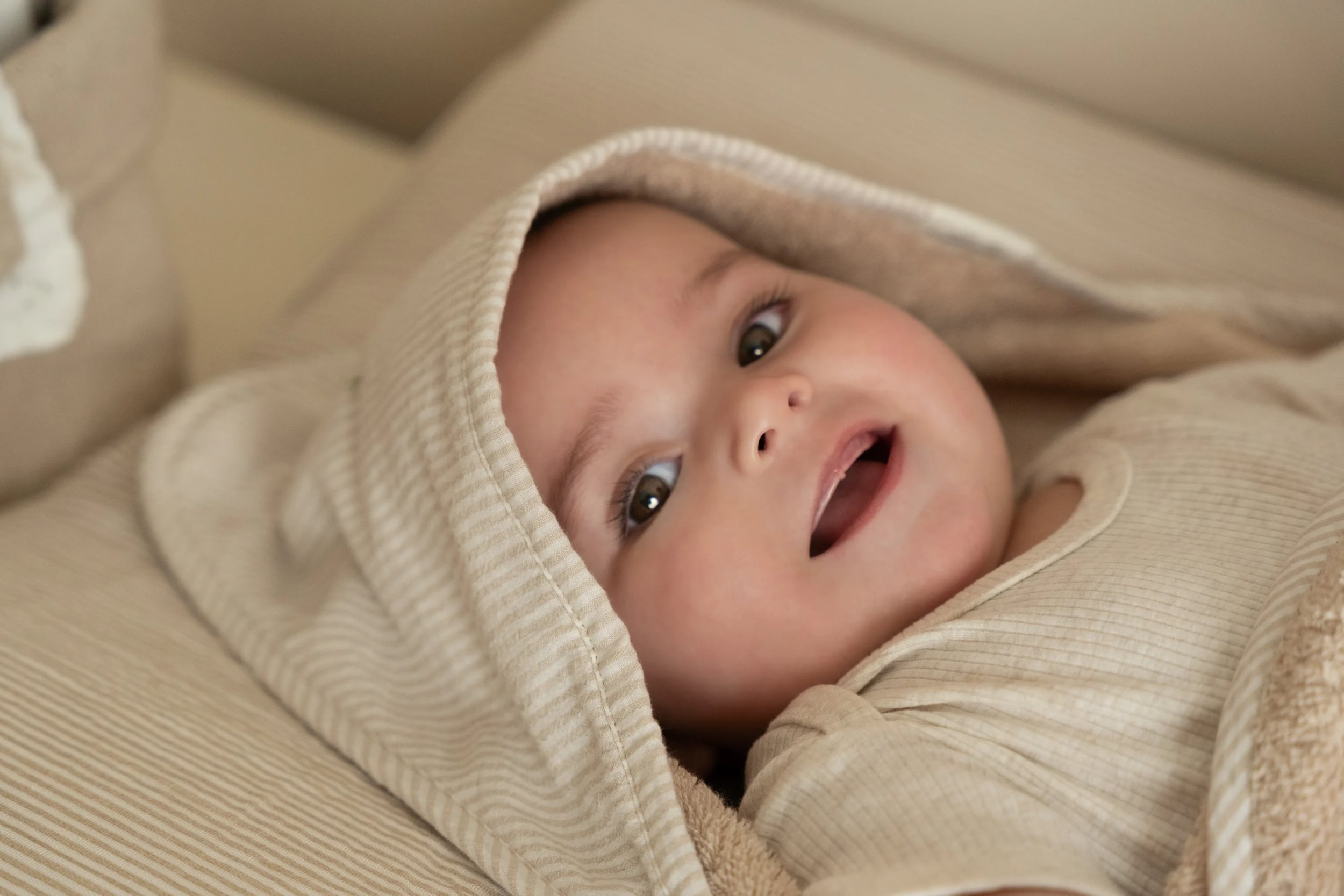 LITTLE DUTCH Osuška s kapucí 75x75 cm Baby Bunny