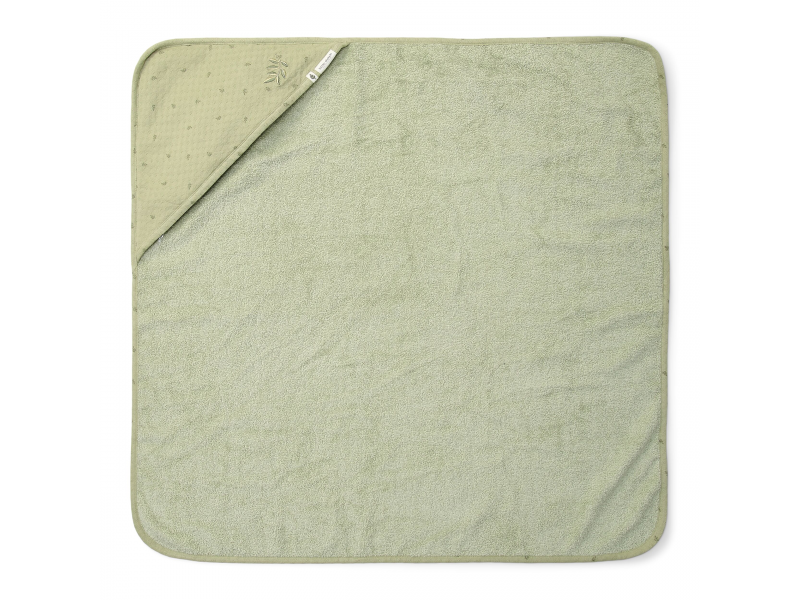 Osuška s kapucí 100x100 cm Pure Sage
