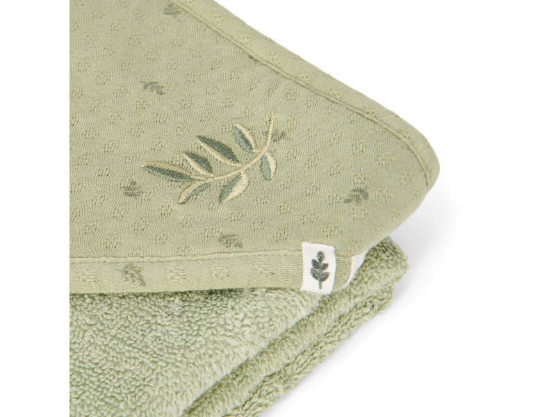 Osuška s kapucí 100x100 cm Pure Sage