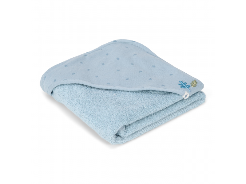 Osuška s kapucí 100x100 cm Pure Denim Blue