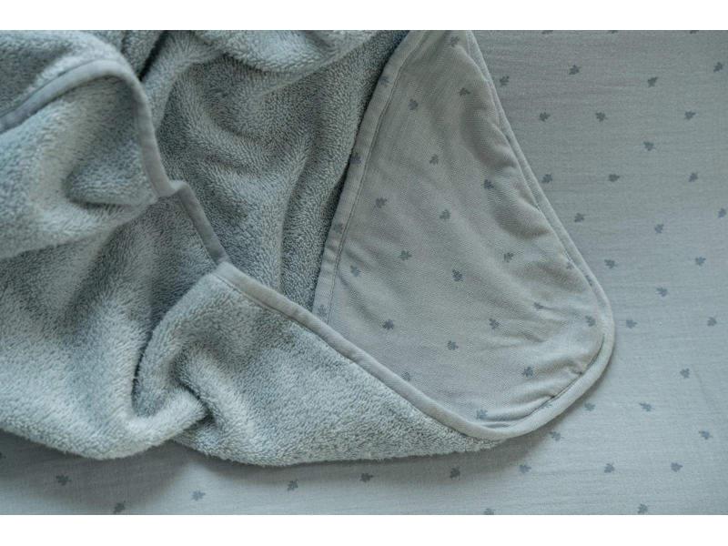 Osuška s kapucí 100x100 cm Pure Denim Blue