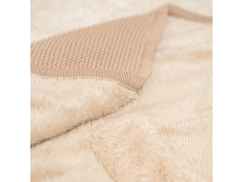 Deka zavinovací pletená 75x75cm Beige