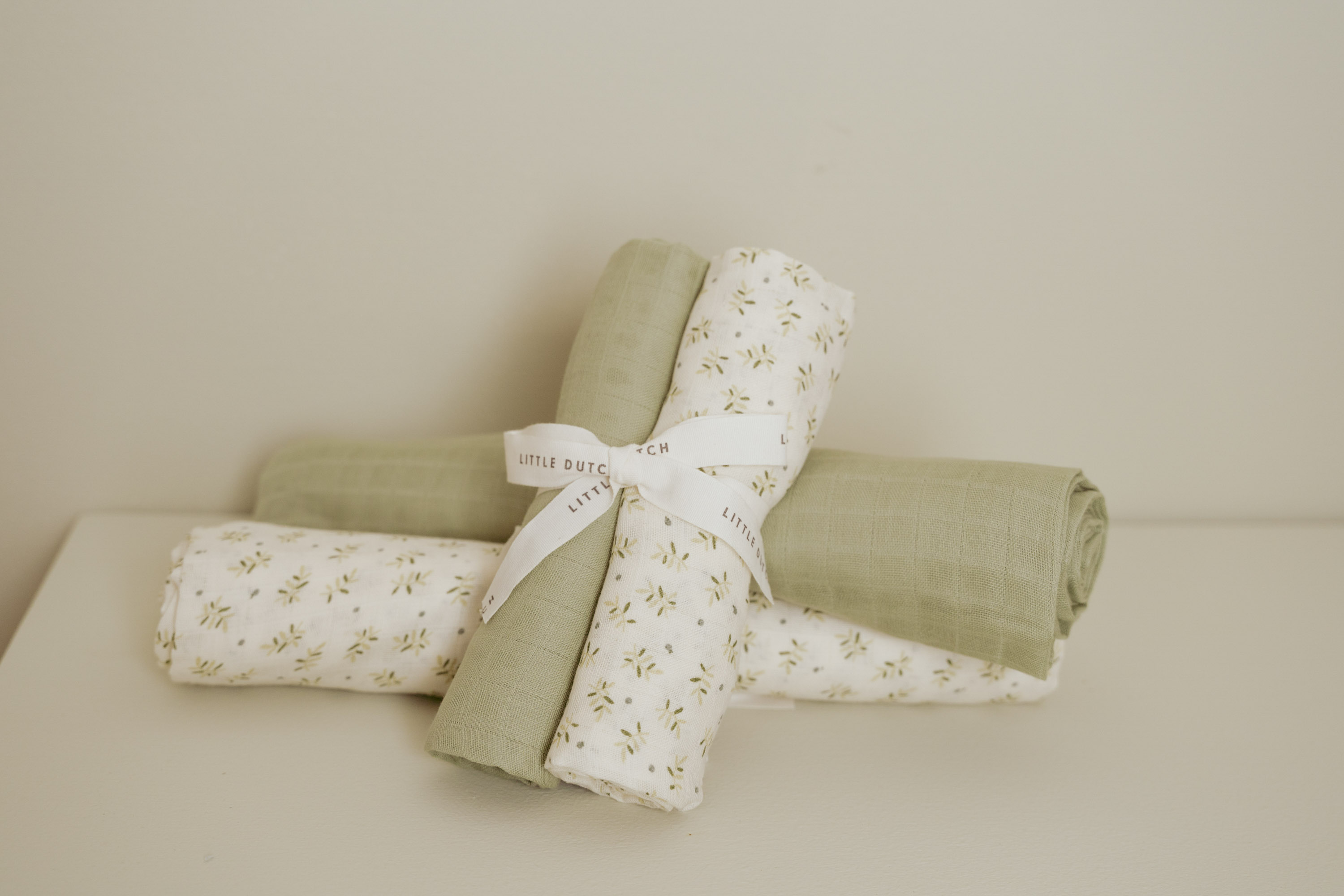 LITTLE DUTCH Pleny 70x70cm Blueberry Leaves & Sage 2 ks