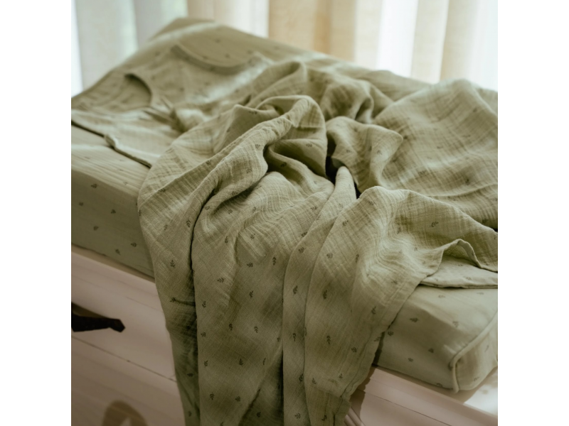 Plena zavinovací 120x120 cm s potiskem Pure Sage