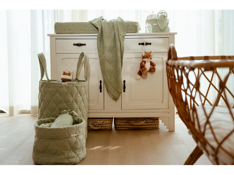 Plena zavinovací 120x120 cm s potiskem Pure Sage