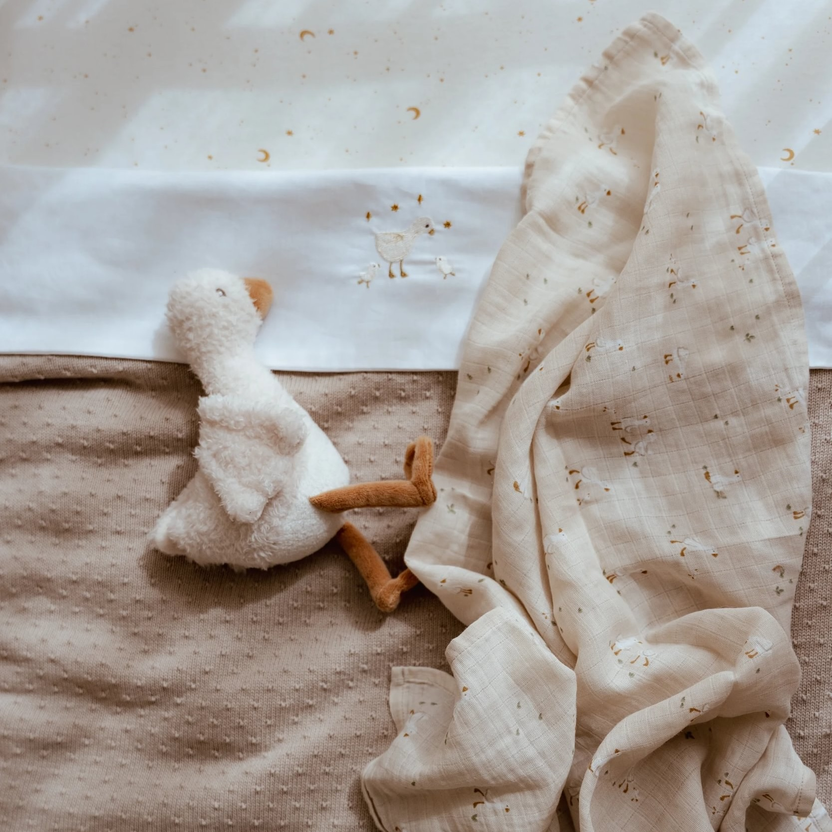 Plena zavinovací 120x120 cm Husa Newborn Naturals