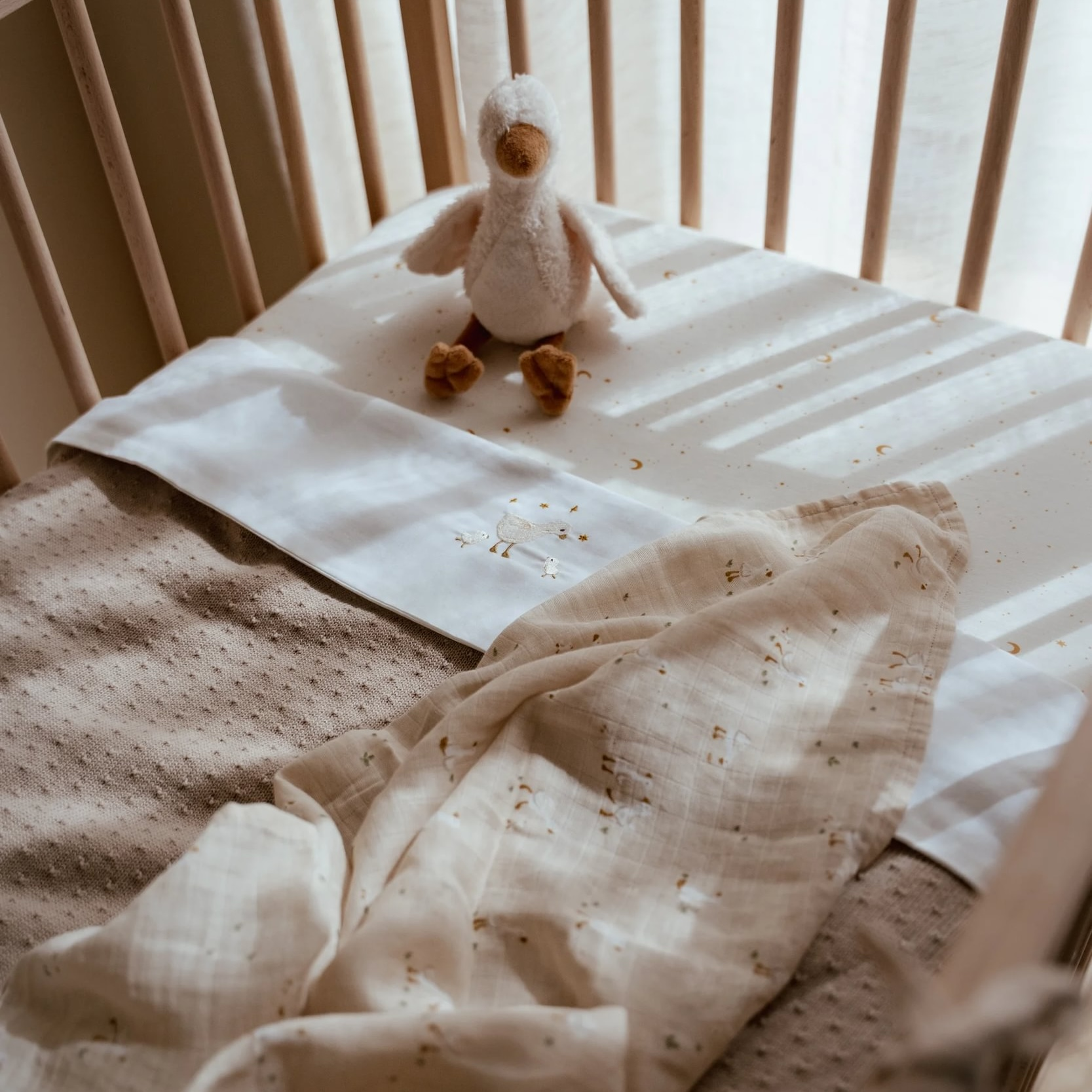 Plena zavinovací 120x120 cm Husa Newborn Naturals