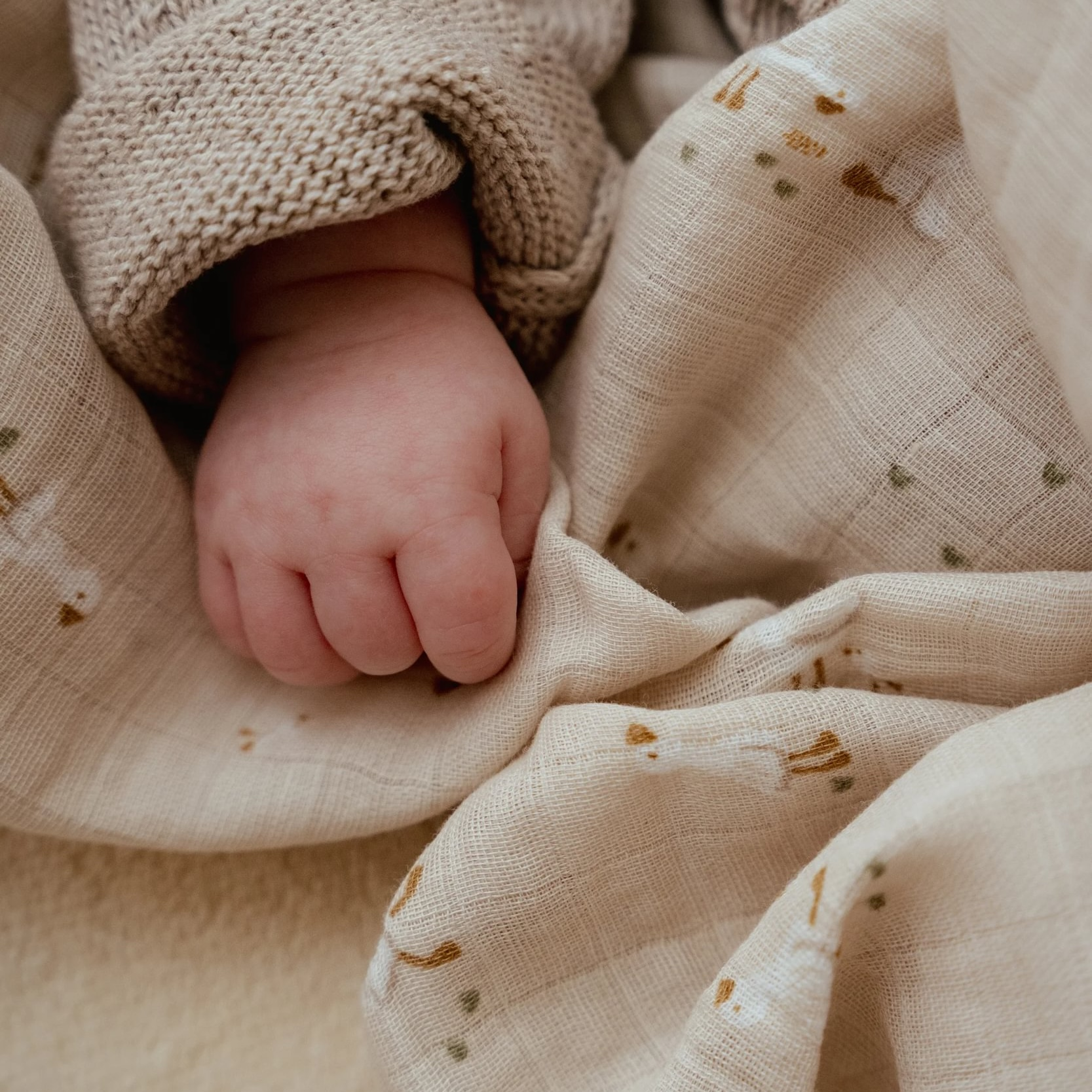 Plena zavinovací 120x120 cm Husa Newborn Naturals