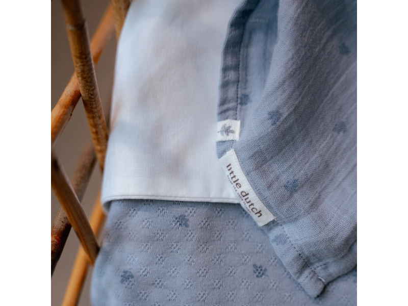 Plena zavinovací 120x120 cm s potiskem Pure Denim Blue