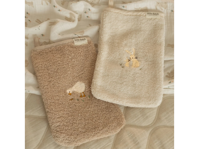 Žínky s výšivkou 2 ks Baby Bunny