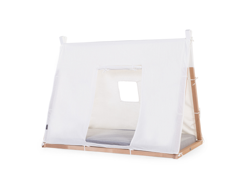 Textilní potah Tipi White na rám postele stan 70x140cm