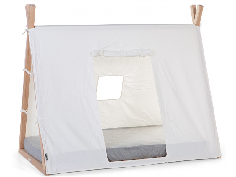 Textilní potah Tipi White na rám postele stan 70x140cm