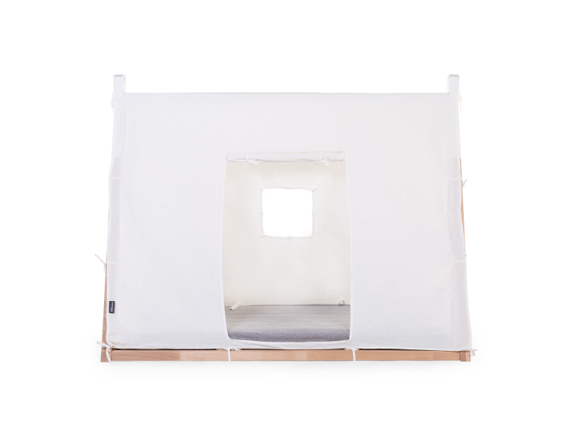 Textilní potah Tipi White na rám postele stan 70x140cm