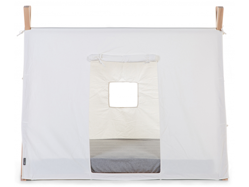 Textilní potah Tipi White na rám postele stan 70x140cm