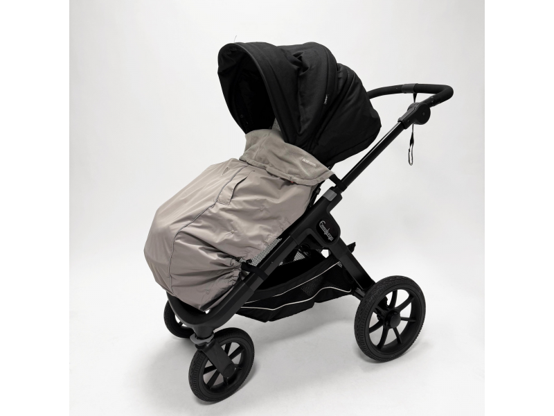 Nánožník na kočárek zateplený Black