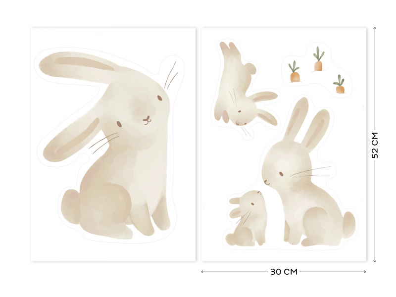 Samolepky na zeď Baby Bunny