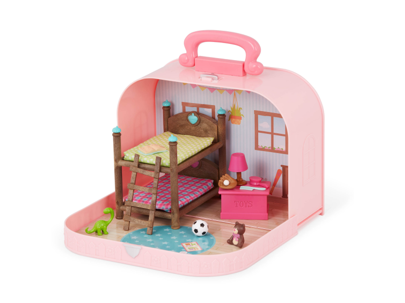 Sada v kufříku s postavičkami Dětský pokoj