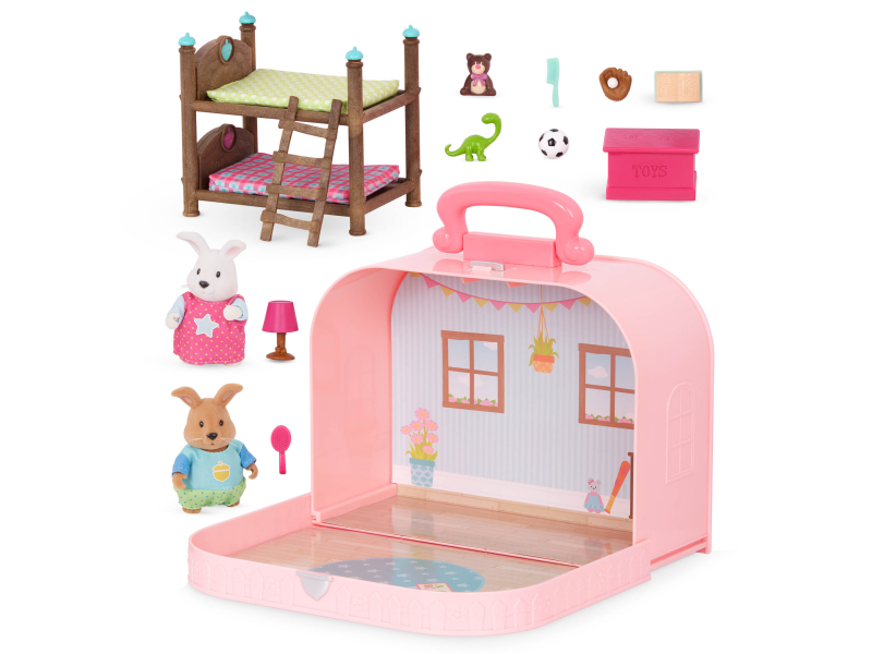 Sada v kufříku s postavičkami Dětský pokoj