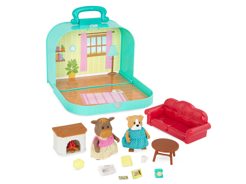 Sada v kufříku s postavičkami Obývací pokoj