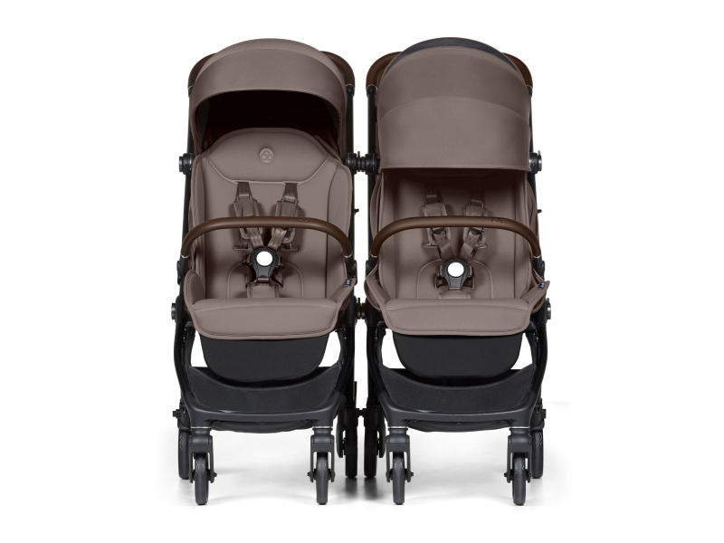 Connect Mini 2x kočárek s madlem Taupe