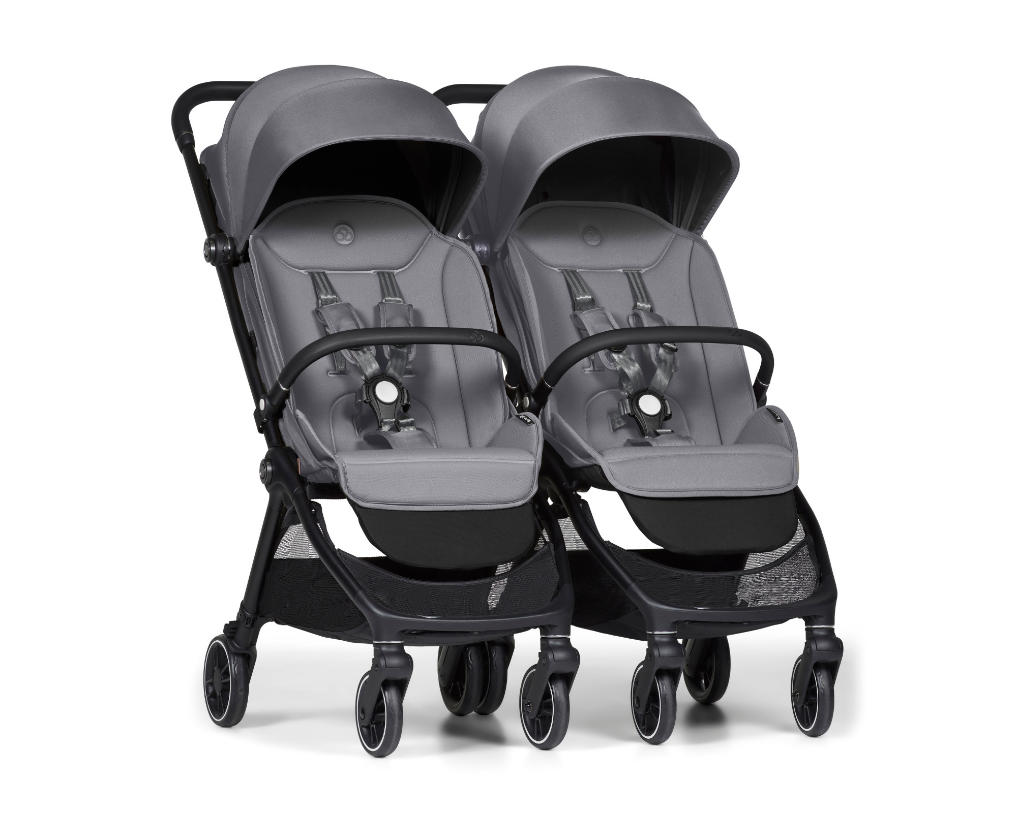 Connect Mini 2x kočárek s madlem Grey