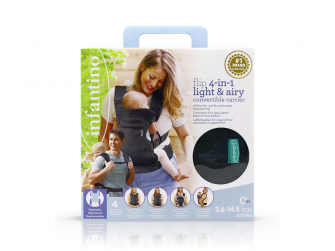 Nosítko Flip 4v1 Light & Airy Convertible Dark Grey 12