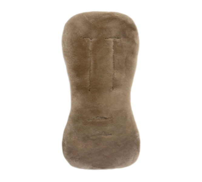 Podložka do kočárku jehněčí kůže Sand