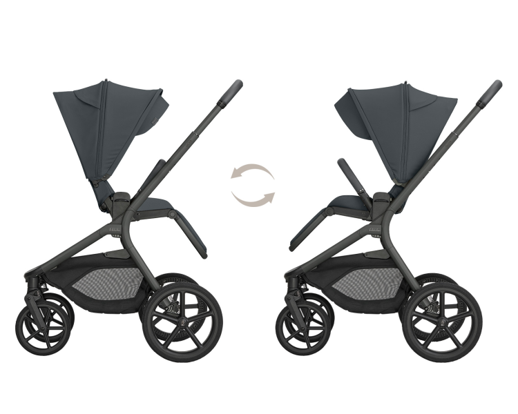 Kočárek 2v1 Goya Platinum Graphite