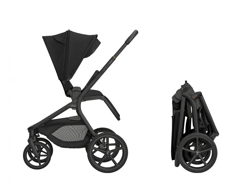 Kočárek 2v1 Goya Platinum Black