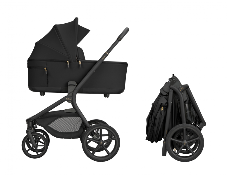 Kočárek 2v1 Goya Platinum Black