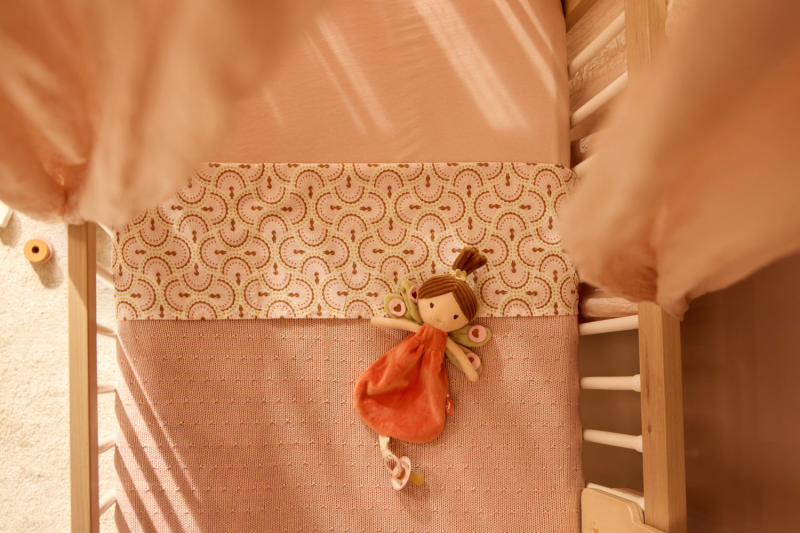 Deka 75x100cm Sprinkle Knit Silk Rose