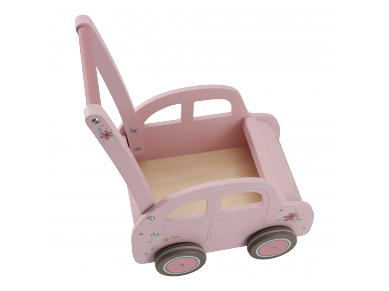 Auto vozík dřevěný Pink