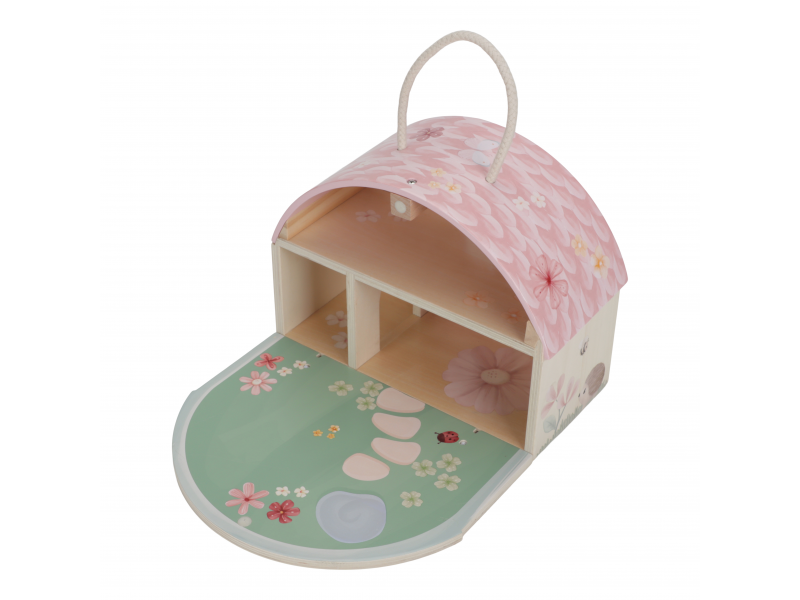 Domeček pro víly dřevěný přenosný Fairy Garden