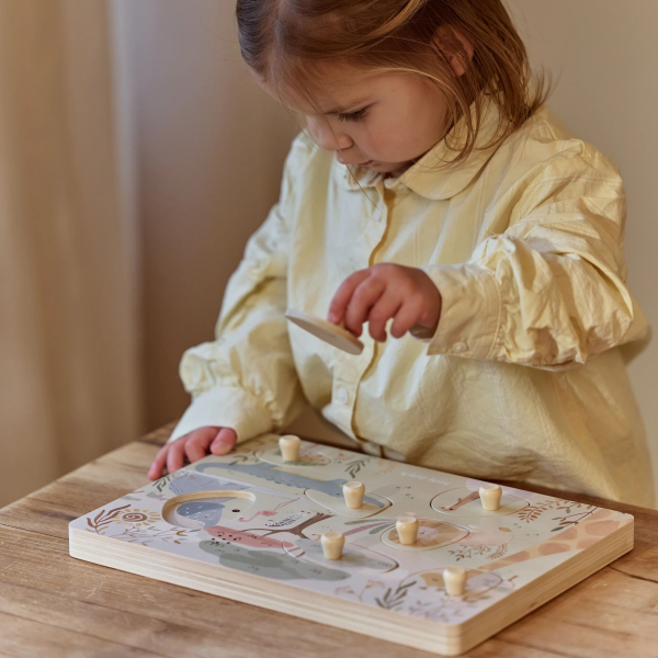 Vkládací puzzle se zvukem Safari Friends
